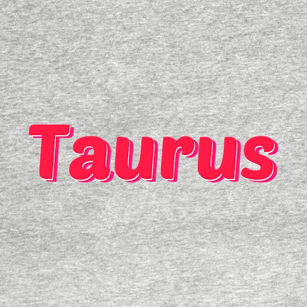 Pink Taurus Word Art by TheDaintyTaurus